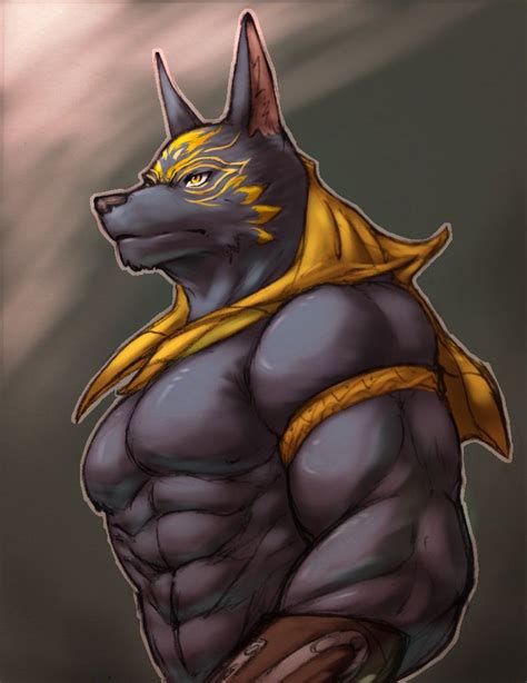 Anubis Male Furry Furry Wolf Furry Art Character Art Character