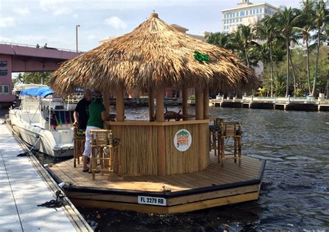 cruisin tiki floating bar for unparalleled weekend parties homecrux