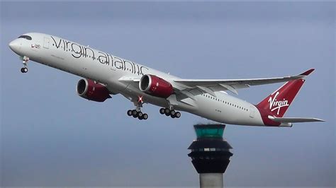 Virgin Atlantic Airbus A350 1000 Take Off At Manchester Airport G Veve