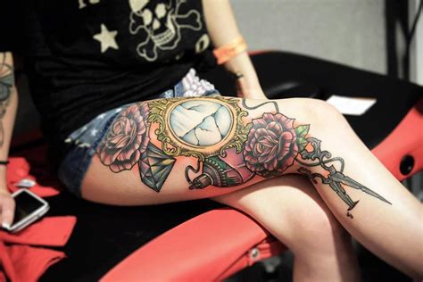 Flower Thigh Tattoos Design Fashions Feel Tips And