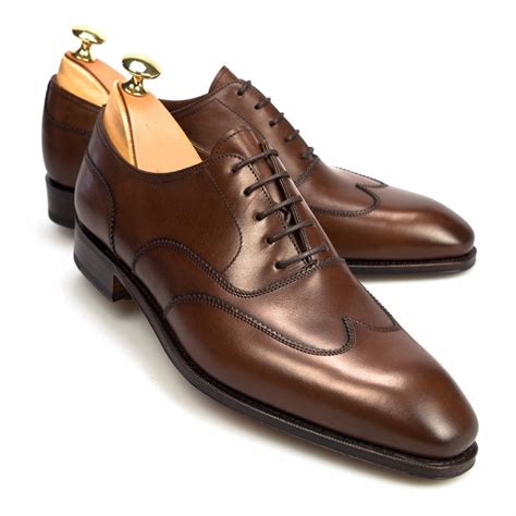 Handmade Men Brown Leather Shoes Men Dress Shoes Wingtip Oxford Shoe For Men Casual