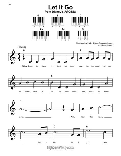 Let It Go (from Frozen) Sheet Music | Idina Menzel | Super Easy Piano