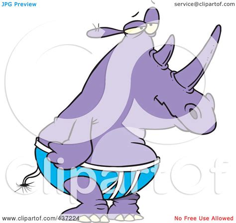 Rhino In Purple By Jackie Farnsworth Clip Art Library