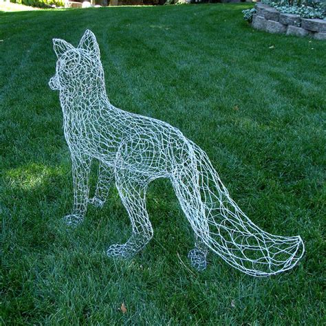 All Sizes Life Size Fox Wire Sculpture Back Flickr Photo