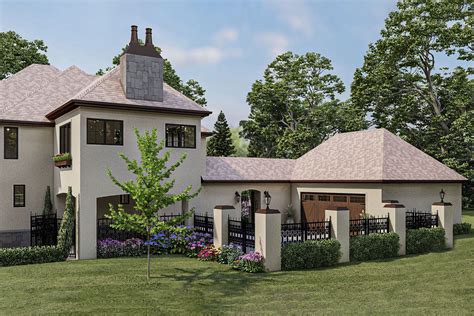 French Country House Plan With 4 Beds And A Porte Cochere 62385dj