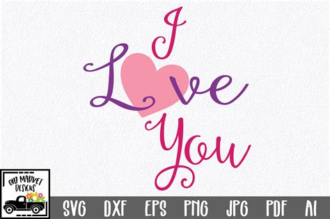 I Love You Graphic By Oldmarketdesigns · Creative Fabrica