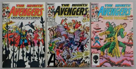 Avengers 249 250 251 Vfnm 90 Marvel 1984 Copper Age Lot Comic Books