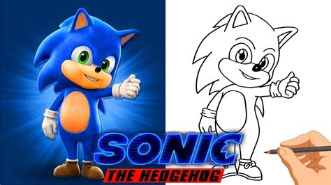 He's smart enough to rival dr. How to draw SONIC The Hedgehog 2020 the movie Sonic Kids ...