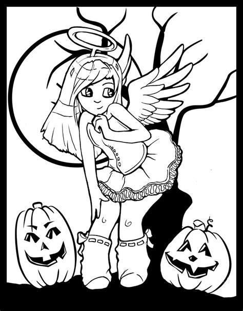 Halloween Coloring Page By Liren On Deviantart