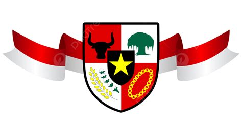 Lambang Pancasila Dengan Bendera Merah Putih Indonesia Pancasila