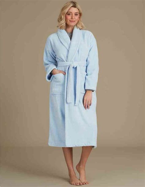 Pure Cotton Towelling Dressing Gown M S Collection M S Towel