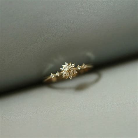 Cute Women S Snowflake Rings Female Chic Dainty Rings Party Delicate