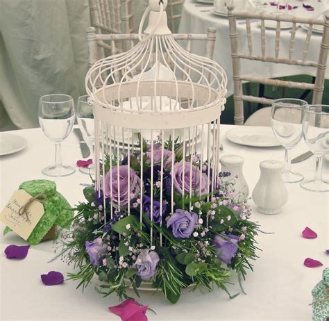 Bird cage decor wedding centerpieces wedding birds wedding birdcage wedding table bird cage flower arrangements cage table bridal shower centerpieces. Wedding Flowers Blog: Becky's Country Style Wedding ...