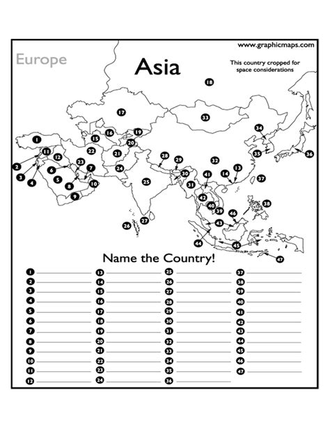 Page 1 Asia Map Testdocx Geography Asia Map Ap Human Geography Map