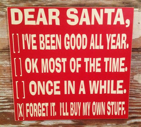 Dear Santa Wood Sign 12x12 Funny Christmas Sign Etsy Christmas