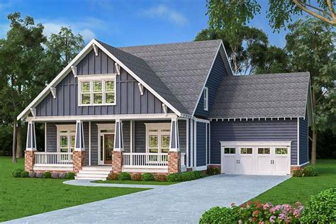 Home sweet, creative craftsman, home. Craftsman Cottage With Two Porches - 75537GB ...