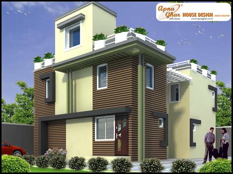 Modern house plan with round design element. 3 Bedrooms Duplex House Design in 459m2 (17m X 27m ...