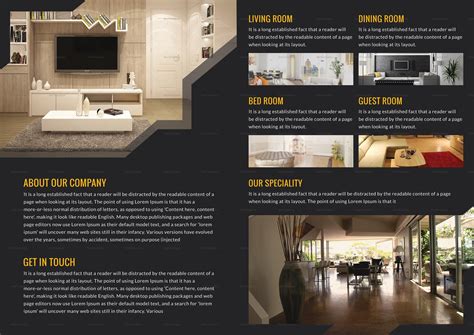 Interior Design Brochure Samples Pdf Template