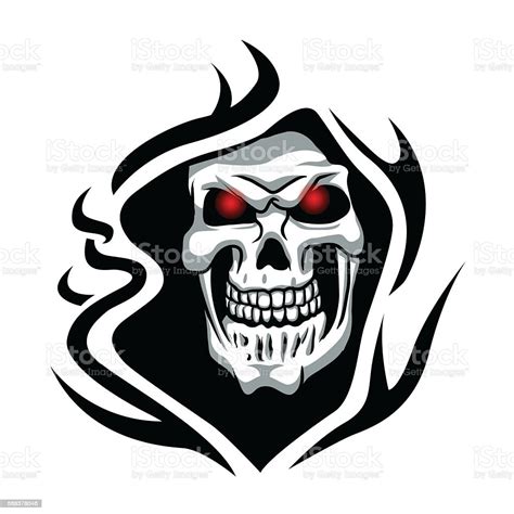 Skull Tribal Tattoo Stock Illustration Download Image Now Istock