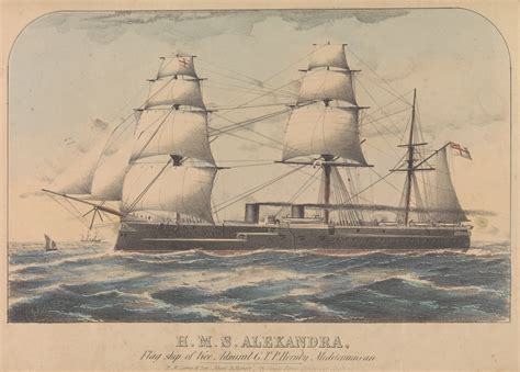 Hms Alexandra Flag Ship Of Vice Admiral Gtp Hornby Mediterranean