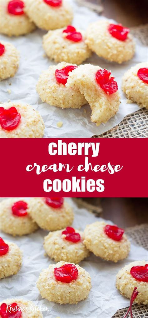 Soft Melt In Your Mouth Cherry Cream Cheese Cookies These Christmas