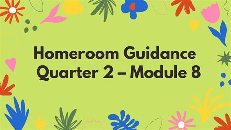 Homeroom Guidance Quarter 2 Module 8 Grade 7 Youtube