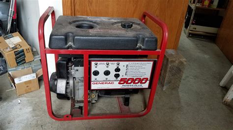 Lot 75 Generac 5000 Watt Power Plus Portable Generator Works With