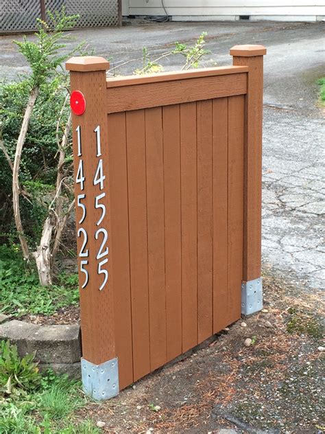 There is three section bar for rb02a arm road barrier. The Rat Hole: Fence: Part 11 - End-of-Driveway Address Plaque