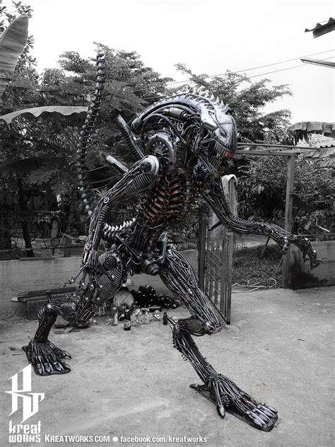 Aggressive Recycled Metal Monster Made To Order Etsy