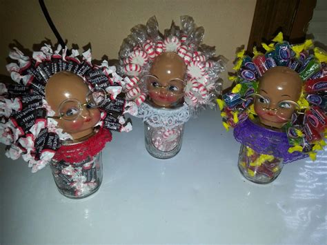 Dolls Heads Candy Crafts Doll Head Minnie Party
