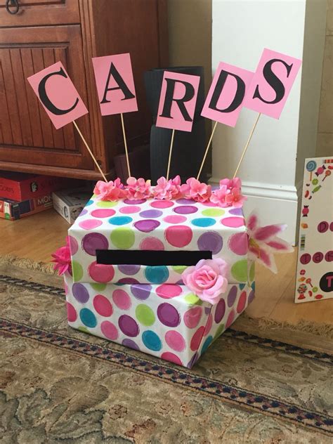 After the party, reuse your bin to store items like stationery and craft supplies. Card box for graduation! | Graduation party pictures, Diy ...