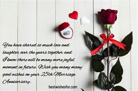25th Marriage Anniversary Wishes Messages And Sayings