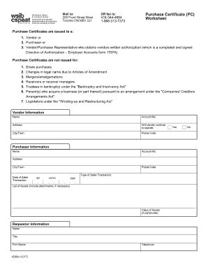 What does the new insolvency act mean to malaysians? Wsib Purchase Certificate Worksheet - Fill Out and Sign ...