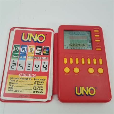 Mga Electronic Uno Handheld Game Micro Games Of America 1994 Vintage