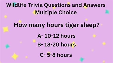 20 Wildlife Trivia Questions And Answers Multiple Choice Triviaqna