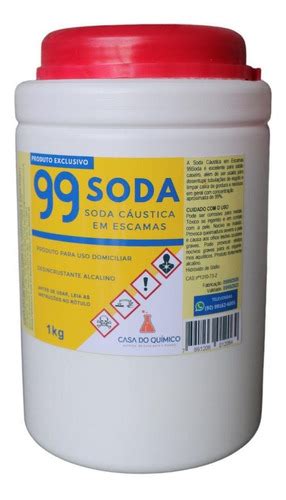 Soda Cáustica 99 Para Sabão 1kg Parcelamento Sem Juros