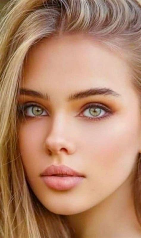 Most Beautiful Eyes Blonde Beauty Women With Green Eyes Flawless