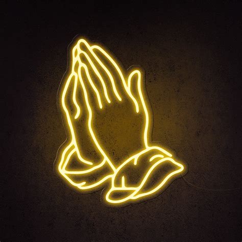 Praying Hands Neon Sign Elitist