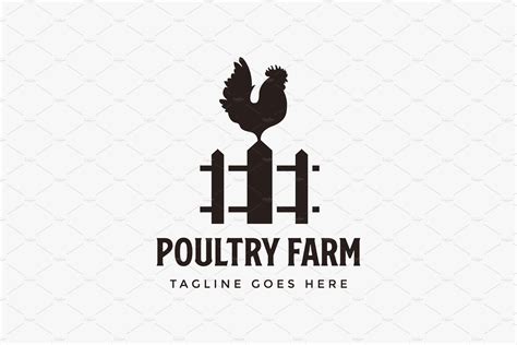 Rooster Chicken Poultry Farm Logo Masterbundles