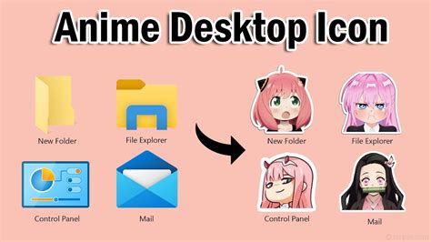 Custom Desktop Icon Anime Style Youtube