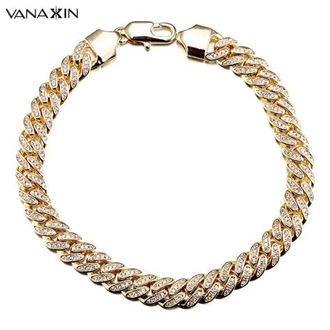 Buy Vanaxin Hip Hop Bracelet Cz Paved Iced Out High Quality Bracelets Men Rock