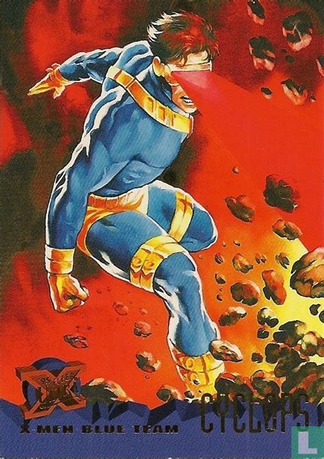 X Men Blue Team Cyclops 95 1995 Marvel 95 Fleer Ultra X Men