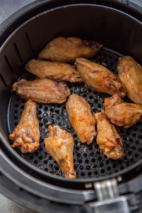 fryer chicken wings air basket easy airfryer making oil deep cooked steps grill bar garnishedplate