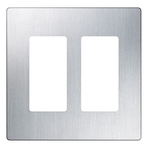 Check spelling or type a new query. Lutron Claro 2 Gang Decora Wall Plate - Stainless Steel-CW-2B-SS - The Home Depot