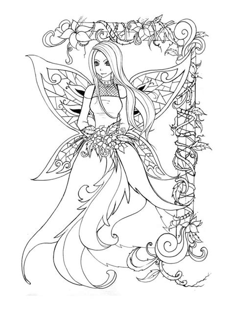 Fairy Coloring Pages ⋆ Coloringrocks Fairy Coloring Pages