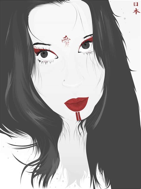 Dark Geisha By Fuzzynoise On Deviantart