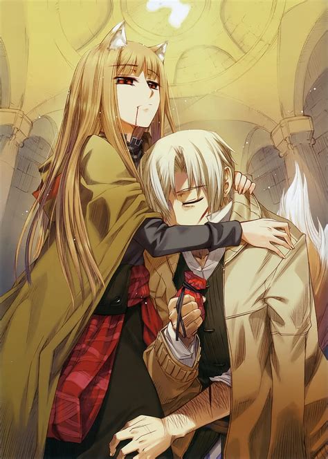 Holo Spice And Wolf Spice And Wolf Okamimimi Wolf Ears Red Eyes