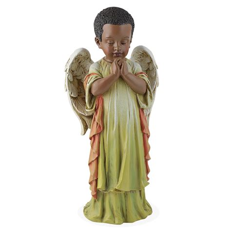 African American Prayer Angel Male By Napco Imports The Black Art Depot