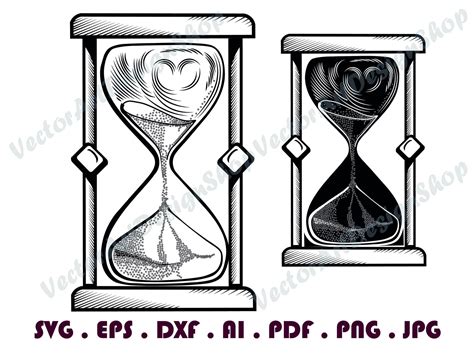 hourglass 1 svg hourglass svg clock svg time svg etsy