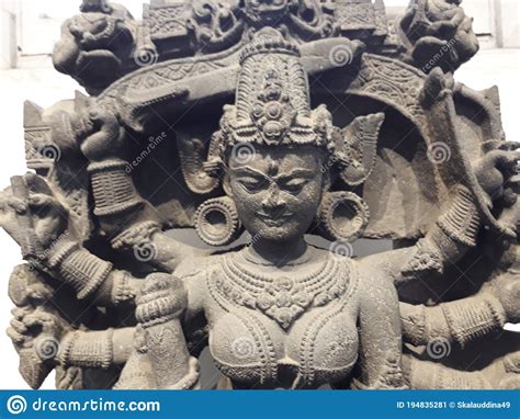 Goddess Durga Stone Statue In India Hindu Goddess Statue Royalty Free